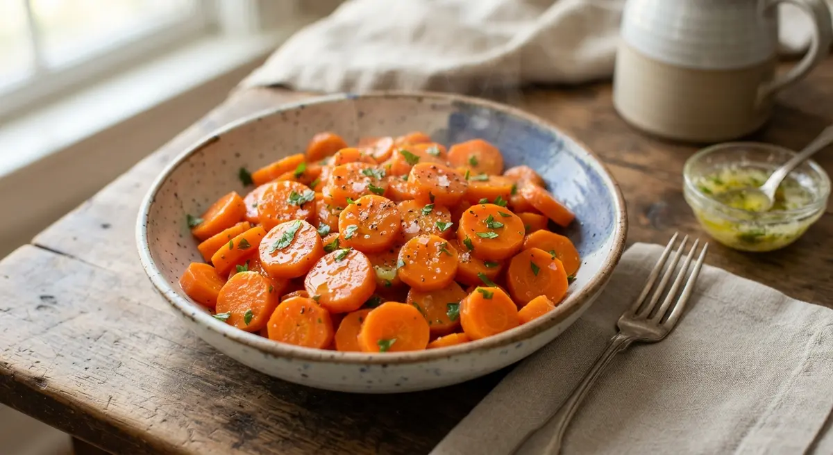 Steamed Carrot Coins